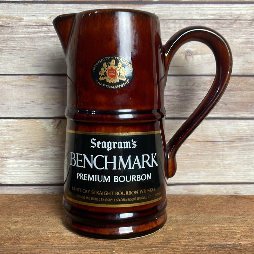 Seagram’s Benchmark Vintage Ceramic Bar Pitcher